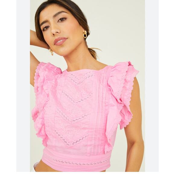 Altar'd State Tops - Altar'd State Adrian Embroidered Top